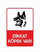Resim BeDesign Dikkat Köpek Var Levha 25x35cm 