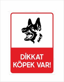 Resim BeDesign Dikkat Köpek Var Levha 25x35cm 