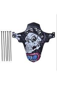 Resim SARİSSA BİSİKLET Wake Mtb Bisiklet Çamurluk Trekking Ön Veya Arkaya Takılabilir 4 Adet Cırt Kelepçe Hediyeli Skulls K 