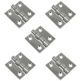 Resim 5'li Paslanmaz Krom Menteşe. 4cm. Krom 304 Kalite 