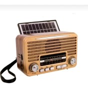 Resim Nostajik Radyo Everton RT-642 Usb/fm/bt Güneş Enerjili 17X11X7,5CM 
