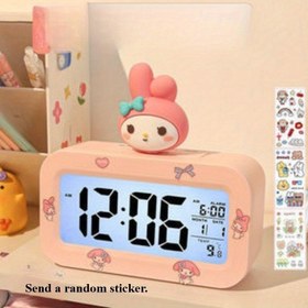 Resim Sanrio Hello Kitty, Kuromi, Cinnamoroll Sevimli Dijital Gösterge, İç ve Açık Hava Sıcaklığı & Tarih - Pastel Pembe Yatak Başucu Saati Erteleme Butonlu, Dayanıklı Plastik, Pil ile Çalışır, Mükemmel Kız Odası, Şehirdeki Evler için Uygun Masa Süsü Sanrio Toplayıcılar hediyesi Kalp Ve Fiyo Desen Kompakta Taşınabilir, İdeal yatak odası çalışma alanı İçin, İçerisinde Heykelcik Karakterleri İle Donatılmışt 
