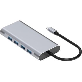 Resim Sharplace 11 In 1 USB C Hub 4 USB 3.0 MacBook Pro Hp Xps Tip C Cihazları Için Portlar (Yurt Dışından) 