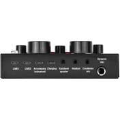 Resim Suofeng Bluetooth Usb Ses Kartı - Şarj Edilebilir 1200mah Pil İle Kablosuz Kareoke Ve Canlı Yayın 