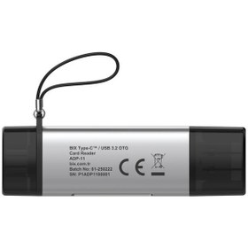 Resim Bix Adp-11 Type-c Ve Usb 3.2 Sd Ve Micro Sd Otg Hafıza Kartı Okuyucu 