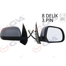 Resim Dış Dikiz Aynası Sağ Mıcra 2010 Elektrikli Astarlı Konveks 3 Fiş Vm-223ehpr 96301 1hb0b 