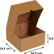 Resim Packanya 24,5x24,5x11,5- 500 Adet Kesimli Kutu - İnternet ve Kargo Kutusu 