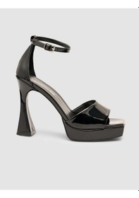 Resim Cabani Platform Topuklu Siyah Bantlı Kadın Ayakkabı Siyah 