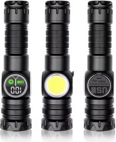 Resim 9 Mod Şarjlı Kamp Lambası El Feneri 