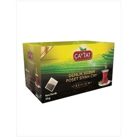 Resim Çaytat Premium Kare Demlik Süzen Poşet Çay Işyerine Uygun 5 KG 