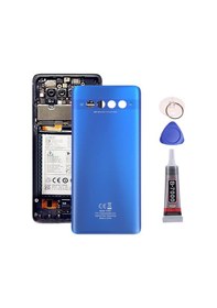 Resim Tcl 10 Plus Mavi Arka Kapak Batarya Kapağı Pil Kapağı Yapışkan Ve Sökme Aparatıyla Beraber Full Set Mavi 