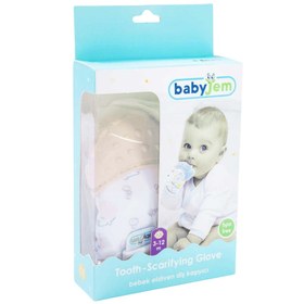 Resim Babyjem Diş Kaşıyıcı Eldiven Kirpi Ekru - Ekru / 3+ Ay 