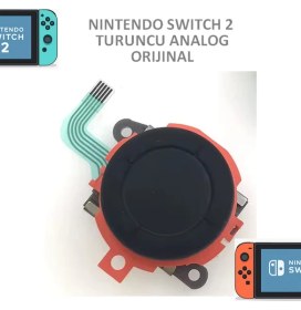 Resim Şiar Nintendo Switch 2 Ns2 Joystick (Joycon) Analog Stick V2 Turuncu 