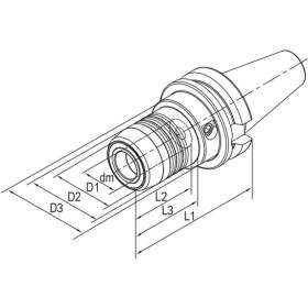 Resim Fett BT50-HCM20-90 Harlingen JISB6339 Yedek Pens 