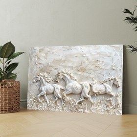Resim Kaçışan Atlar - 120x80 ( Çok Satan ) 