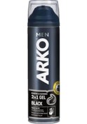 Resim Arko Men Black Aktif Kömürlü Tıraş Jeli 3 x 200 ML 