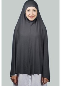 Resim Altobeh Hazır Türban Peçeli Pratik Eşarp Tesettür Nikaplı Hijab - Namaz Örtüsü Sufle (5XL) - Füme 