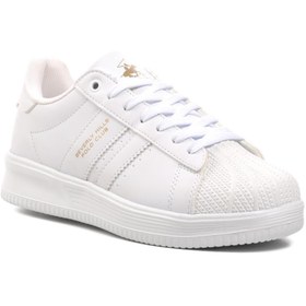 Resim Beverly Hills Polo Club PO-30162 Beyaz Bağcıklı Kadın Sneaker 