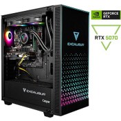 Resim Casper Excalibur E65H.144F-EX70X-0RE i5-14400F 64 GB 2 TB NVME SSD RTX5070 Dos Masaüstü Bilgisayar 