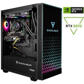 Resim Casper Excalibur E65H.144F-EX70X-0RE i5-14400F 64 GB 2 TB NVME SSD RTX5070 Dos Masaüstü Bilgisayar 