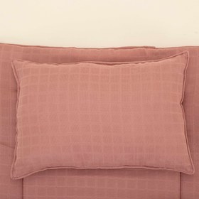 Resim Alt Açma Matı ve Yastık - Çift Taraflı - Gül Kurusu Müslin 