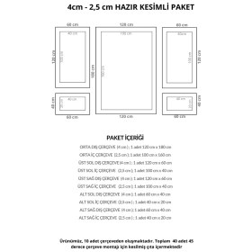 Resim Diecor Dekoratif Boyanabilir Montaja Hazır Polistren Duvar Çıta Seti 
