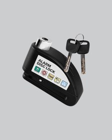 Resim Zengemtx Titreşim Sensörlü Alarmlı Motosiklet Disk Kilidi 14mm Çelik Çift Kilitleme 