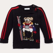 Resim Ralph Lauren 24 Aylık Erkek Bebek Örgü Polo Bear Triko 