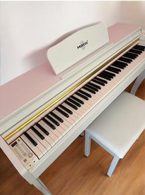 Resim Marcia Mk-900 Wh Dijital Konsol Piyano, Bluetooth, Tuş Hassasiyeti, 88 Tuşlu, Kapaklı Kulaklık Ve Tabure 