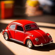 Resim 1:38 Ölçekli Die-Kast Metal Araba Modeli - Açık Kapı ve İç Mekan Görünümü ile Klasik Vintage Kırmızı, Yetişkinler için Toplanabilir Oyuncak Araba, Mükemmel Doğum Günü, Babalar Günü veya Parti Hediyesi, Araba Dekoru, Retro Araba Tasarımı, Detaylı El Sanatçılığı 
