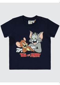 Resim Tom And Jerry Erkek Bebek Takım 6-18 Ay Lacivert Lacivert 