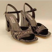 Resim Cadis Siyah Topuklu Sandalet Siyah 