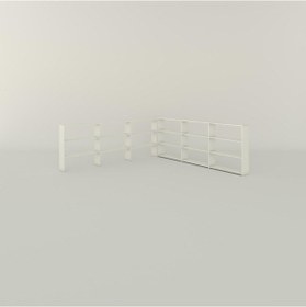 Resim Kenzlife Kitaplık Süper Ga 180 240 19 Byz 6 Katlı 3 Bölme Çift Bölme Opsiyonlu Ofis Mutfak Banyo Dolabı Arkalıksız Çok Renkli 