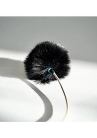 Resim Radius Siyah Renk Yaka Mikrofonu Için Rüzgar Koruyucu İkili 