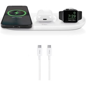 Resim Ttec AirCharger Trio 3’ü 1 Arada iPhone + Watch + AirPods Uyumlu Kablosuz Hızlı Şarj Aleti 