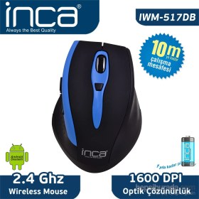 Resim Inca IWM-517DB Track Red Sensör Kablosuz Nano Alıcılı Mouse 