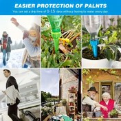 Resim 12 adet Otomatik Damlama Sulama Nozulu, Kontrol Valfi ile Ayarlanabilir Yavaş Çıkarma Sulama Sistemi, Dış Mekan ve Tatil Kullanımı için Plastik Bitki Sulama Cihazı, Karışık Renkler - Ev Bahçesi ve İç Mekan Bitkileri için İdeal, Bahçe Sulama Çözümü | Modern Estetik | Plastik Yapı, Bahçe Sulama Sistemleri 