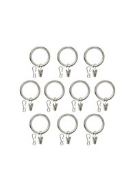 Resim Perde Halkası Seti, Nikelaj Kaplama, 38 Mm, 10 Adet Açık Altın 