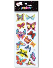 Resim Ticon Tps-35 Kelebek Şekilli-3 Puffy Sticker 138654 