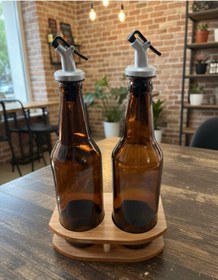 Resim FAMOUSHOME İkili Standlı Yağdanlık 