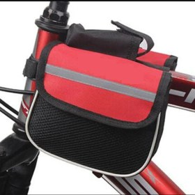 Resim Evvano Bisiklet Çok Amaçlı Heybe Çanta Kadro Üstü Telefon Tutuculu - Siyah 