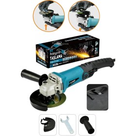 Resim Power Black Avuç Içi Taşlama Makinası 6 Kademeli Uzun Kuyruk Devir Ayarlı 125 mm Mavi 