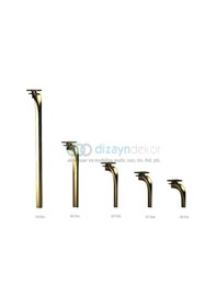 Resim Nice Parlak Altın Dekoratif Mobilya Ve Koltuk Ayağı 21 Cm 