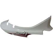 Resim MotoExpress Tvs Scooty Pep Plus 75-90 Sağ Sele Altı Yan Kapak Grenajı Paneli Beyaz-Kırmızı A 