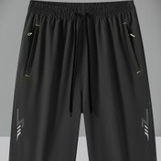 Resim Erkekler için yazlık, düz renkli, kısa pantolon, polyester, hafif esneklik, basketbol, düzenli kesim, kemer ve cepli 