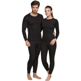 Resim Yetişkin Termal İçlik - Thermoform - Heavy - Unisex - Siyah - M 
