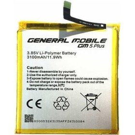Resim General Mobile GM5 Plus Batarya 