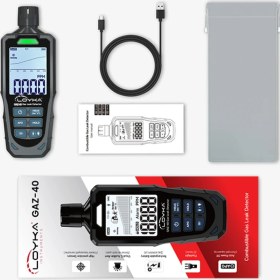 Resim Loyka Gaz-40 Profesyonel Yanıcı Gaz Kaçak Dedektörü (Japon Figaro Sensörlü) 