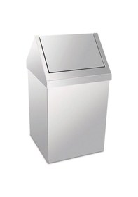 Resim Palex Krom Çatı Kapaklı Çöp Kovası 25 Lt 