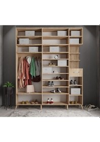 Resim Açelya Portmanto Vestiyer Meşe 175cm M10 